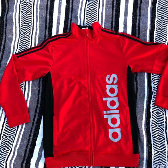 red adidas jacket mens